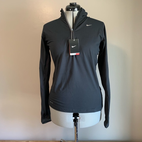 nike running dri fit half zip